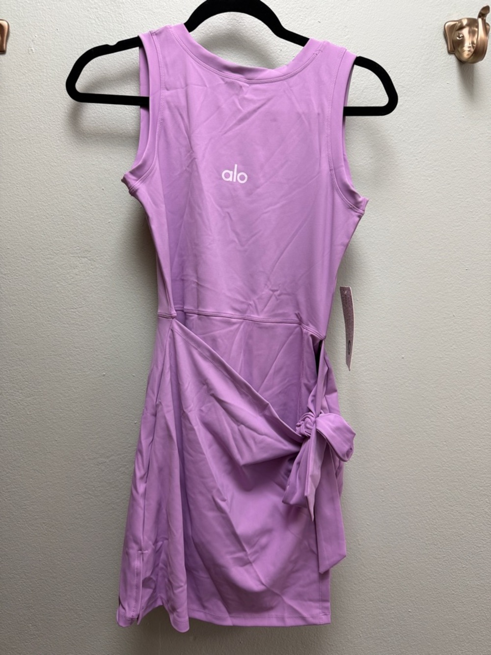 Alo Lavender Tie-Waist Athletic Romper